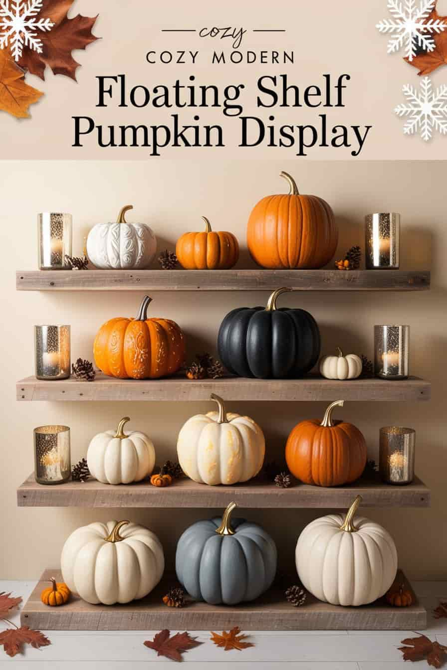 Minimalist Pumpkin Display